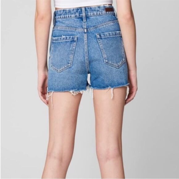 New with tags Blank NYC Distressed Denim High Waisted Cut Off Shorts - Picture 2 of 14